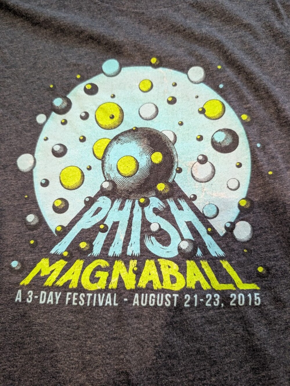 Phish Magnaball 2015 Festival Tee Heathered Navy XL
